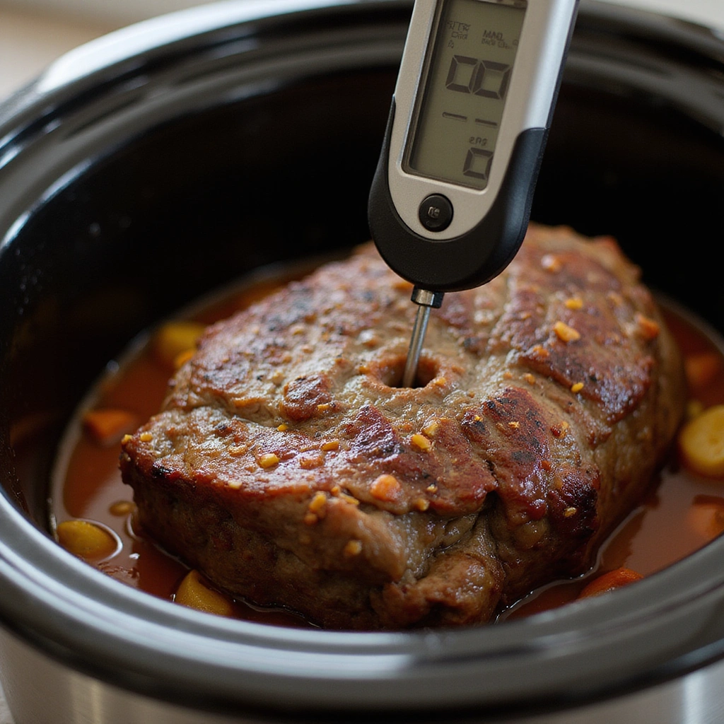 Beef Rump Roast Recipes Crock Pots Comfort Classic Step 9 Check for Doneness