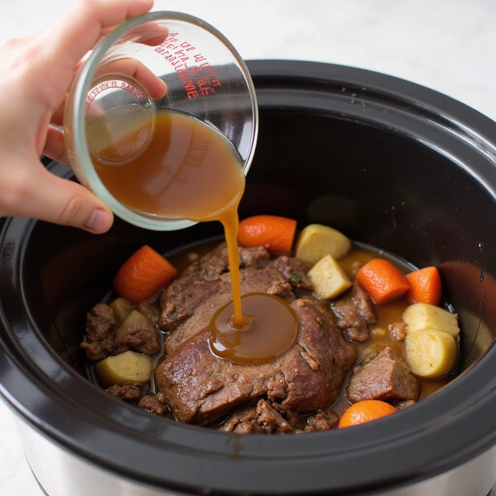 Corned Beef Recipes Slow Cooker Instant Pot Favorite Step 4 Pour in the Broth