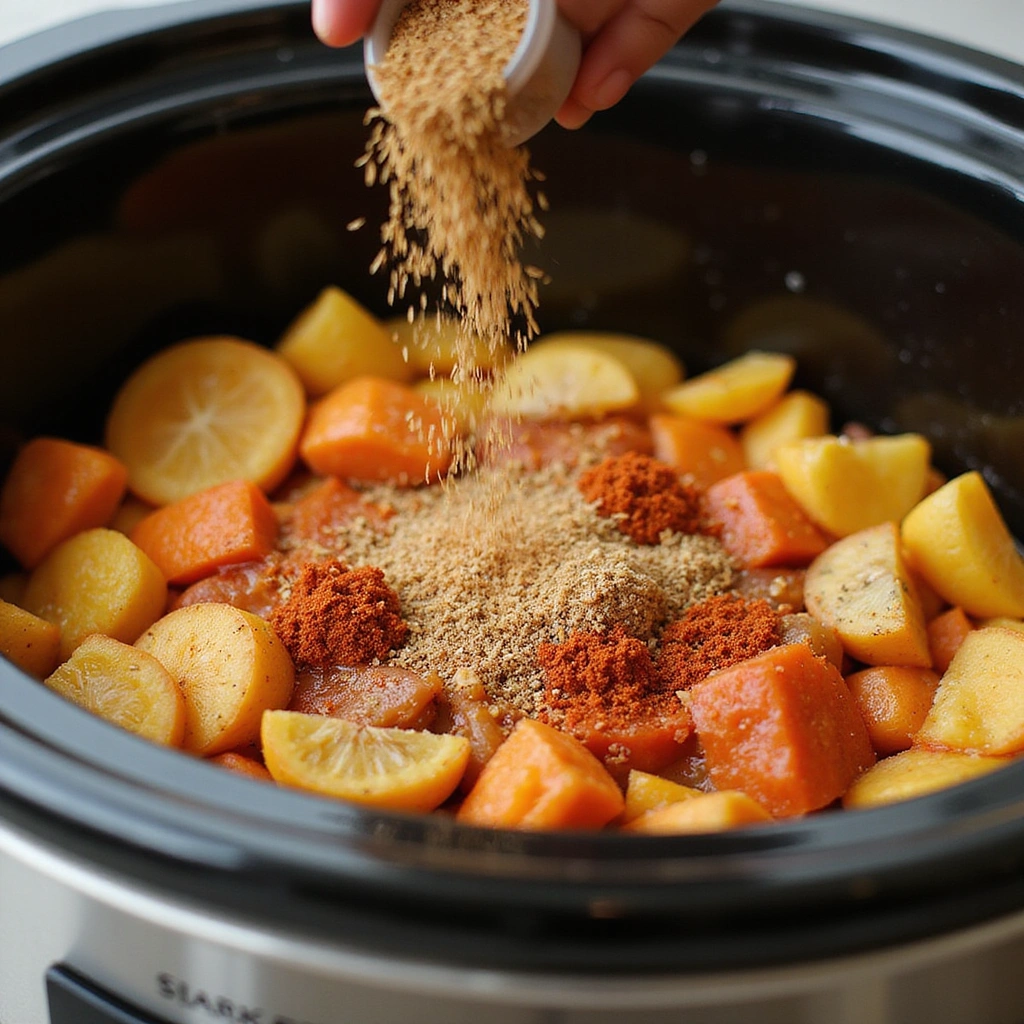 Crock Pot Recipes with Ground Beef Easy Set Forget Meals Step 5 Season the Mixture