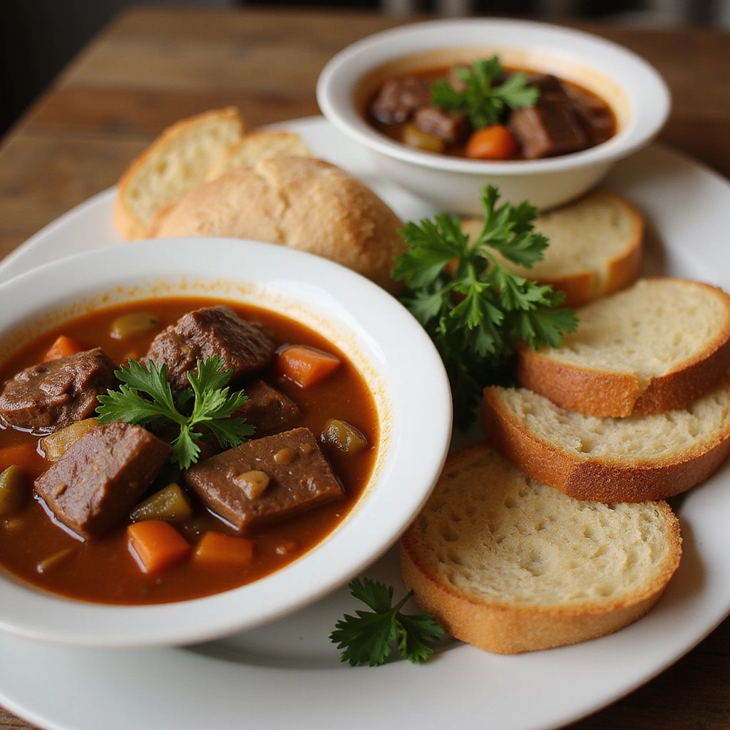 Dutch Oven Beef Stew Recipes Classic Homemade Comfort Step 10 Serve and Garnish