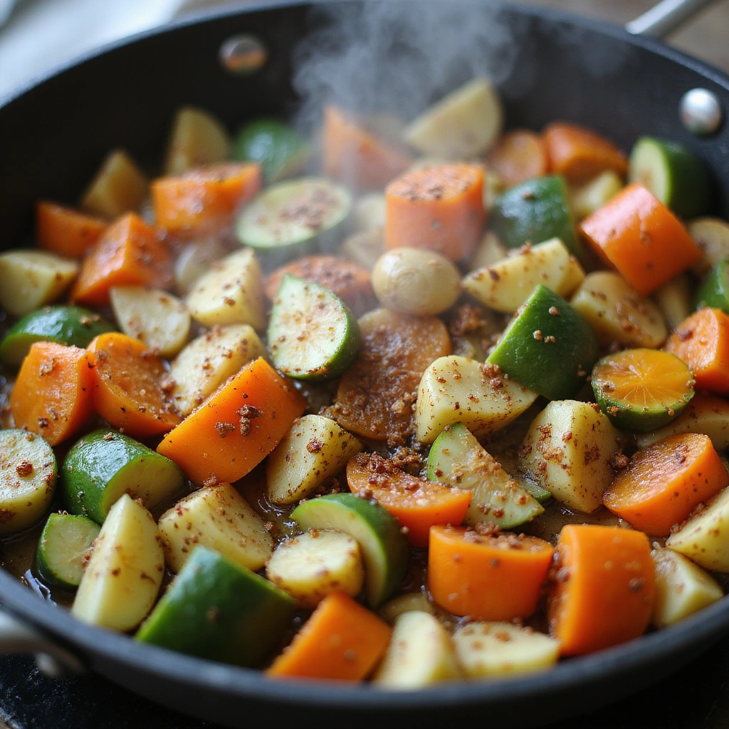 Dutch Oven Beef Stew Recipes Classic Homemade Comfort Step 4 Add Garlic and Seasonings
