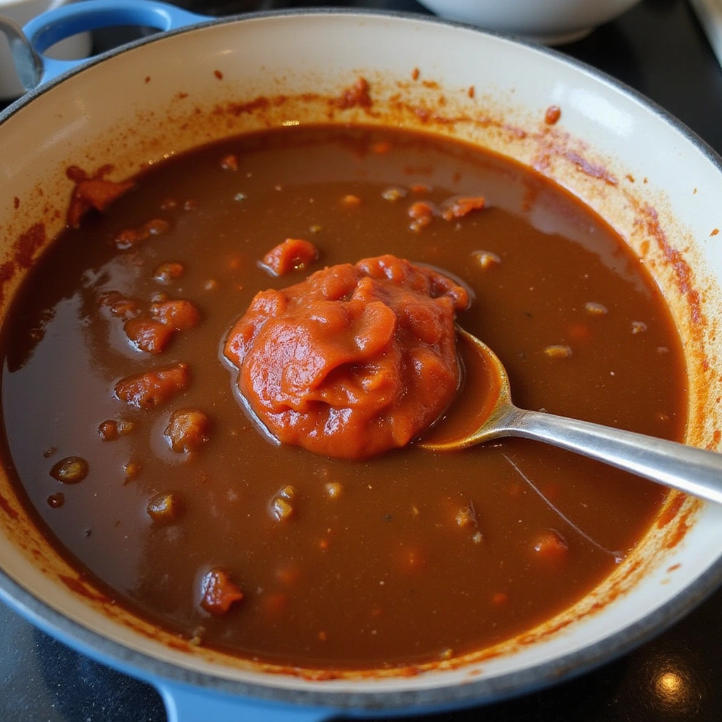 Dutch Oven Beef Stew Recipes Classic Homemade Comfort Step 6 Add the Broth and Tomato Paste