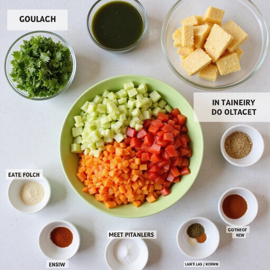 Goulash Recipes with Easy Ground Beef and Tomato Soup Step 1 Prepare Ingredients