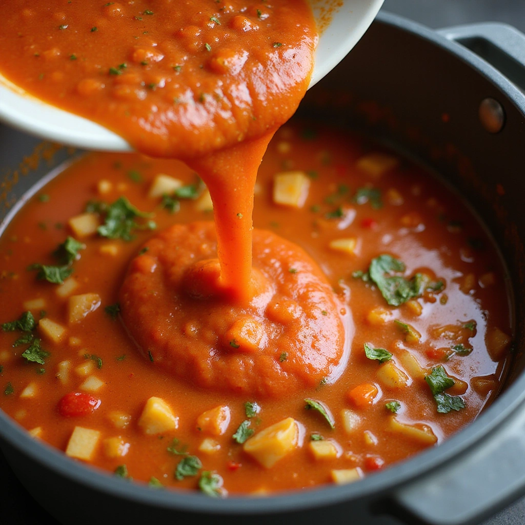 Goulash Recipes with Easy Ground Beef and Tomato Soup Step 5 Incorporate Tomato Soup