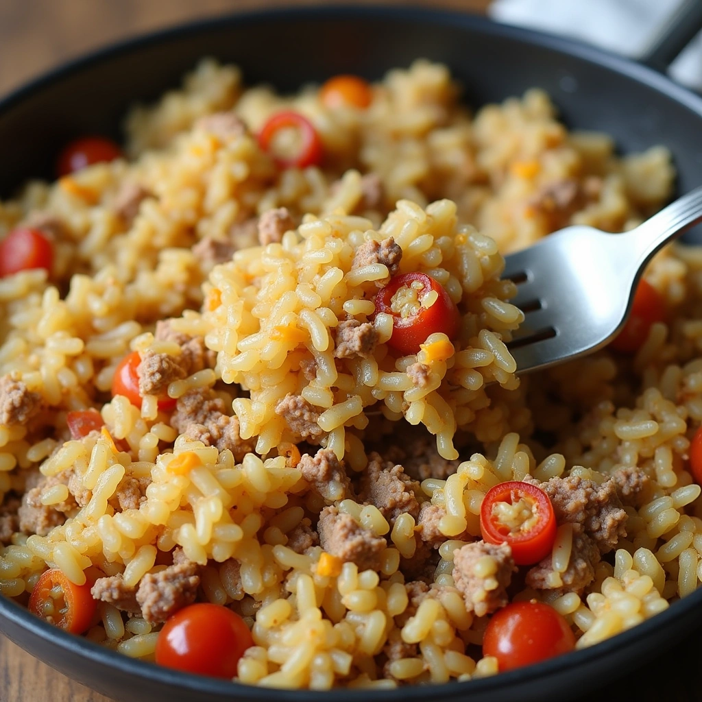 Ground Beef Recipes for Kids Quick and Fun Meals Step 6 Check the Rice