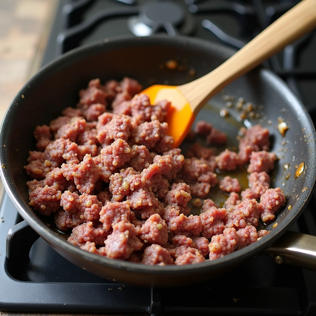 Ground Beef and Cottage Cheese Recipes Easy Dinner Step 2 Brown the Ground Beef