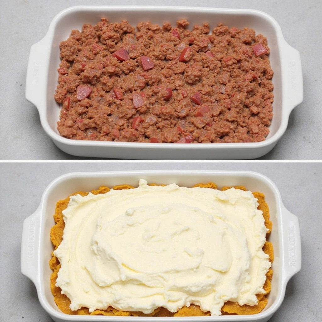 Ground Beef and Cottage Cheese Recipes Easy Dinner Step 5 Assemble the Dish