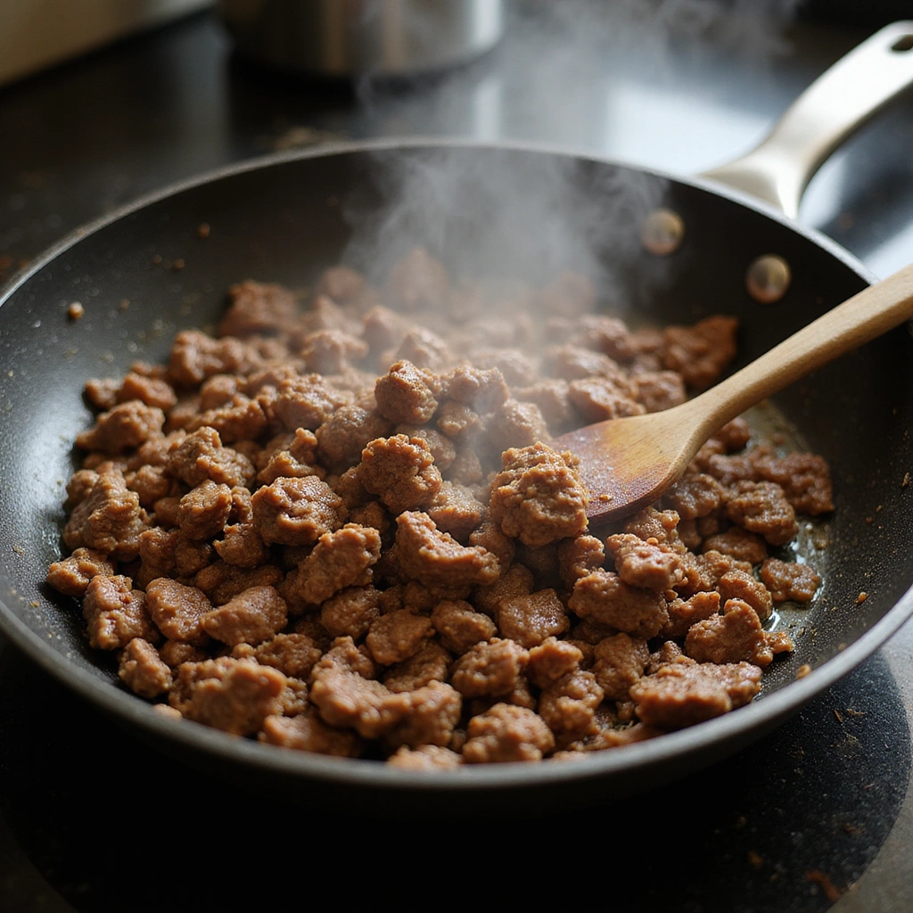 Ground Beef and Cream Cheese Recipes Quick Delicious Step 2 Brown the Ground Beef