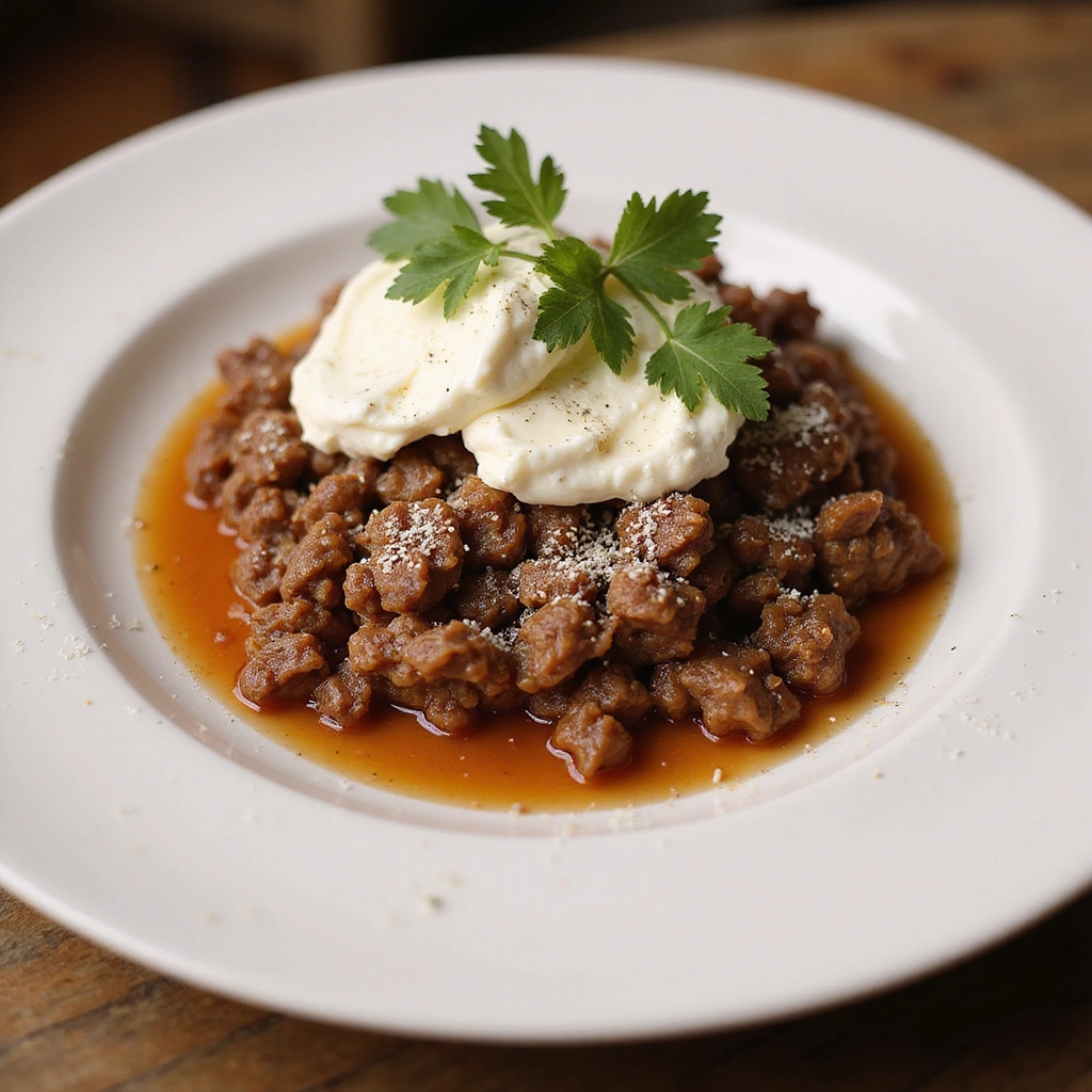 Ground Beef and Cream Cheese Recipes Quick Delicious Step 7 Serve and Garnish