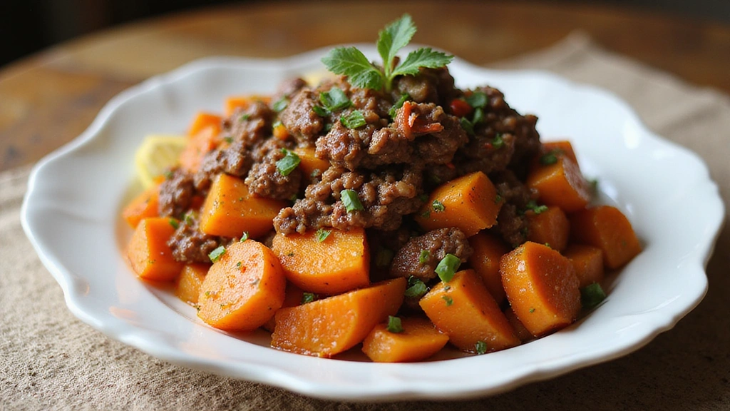 Ground Beef and Sweet Potato Recipes Healthy Comfort Meal