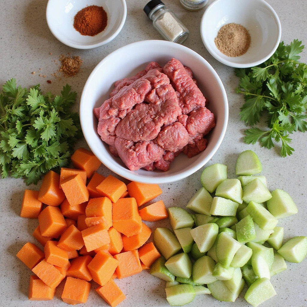 Ground Beef and Zucchini Recipes Low Carb Delicious Step 1 Prepare Ingredients