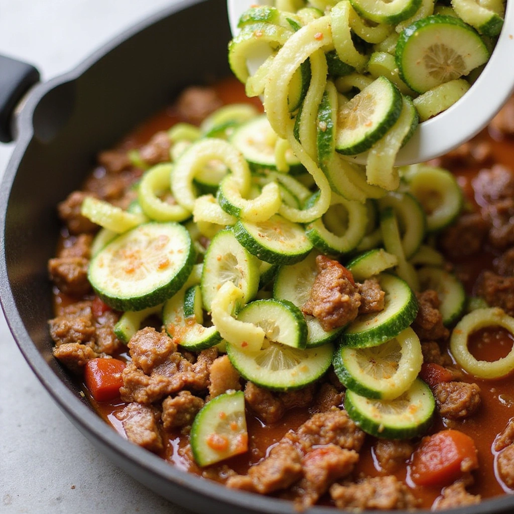 Ground Beef and Zucchini Recipes Low Carb Delicious Step 6 Incorporate the Zucchini