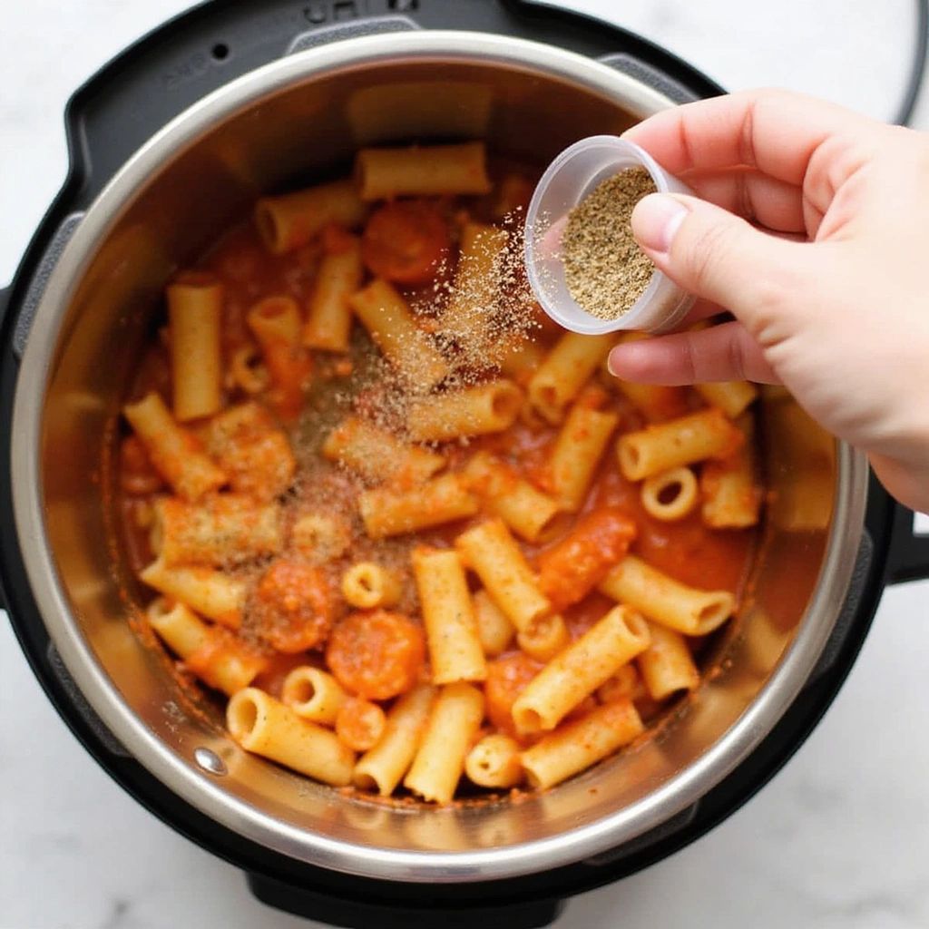 Instant Pot Pasta Recipes with Ground Beef Weeknight Ready Step 6 Season the Mixture