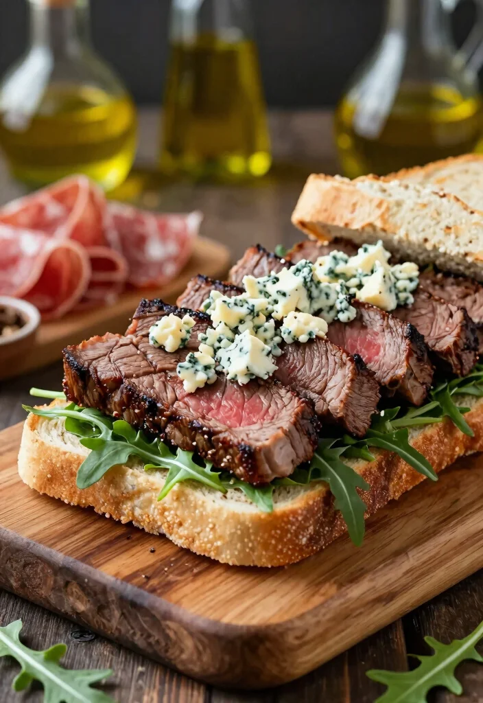 10 Dinner Sandwich Recipes for Quick Weeknight Comfort 7. Steak and Blue Cheese Sandwich 0