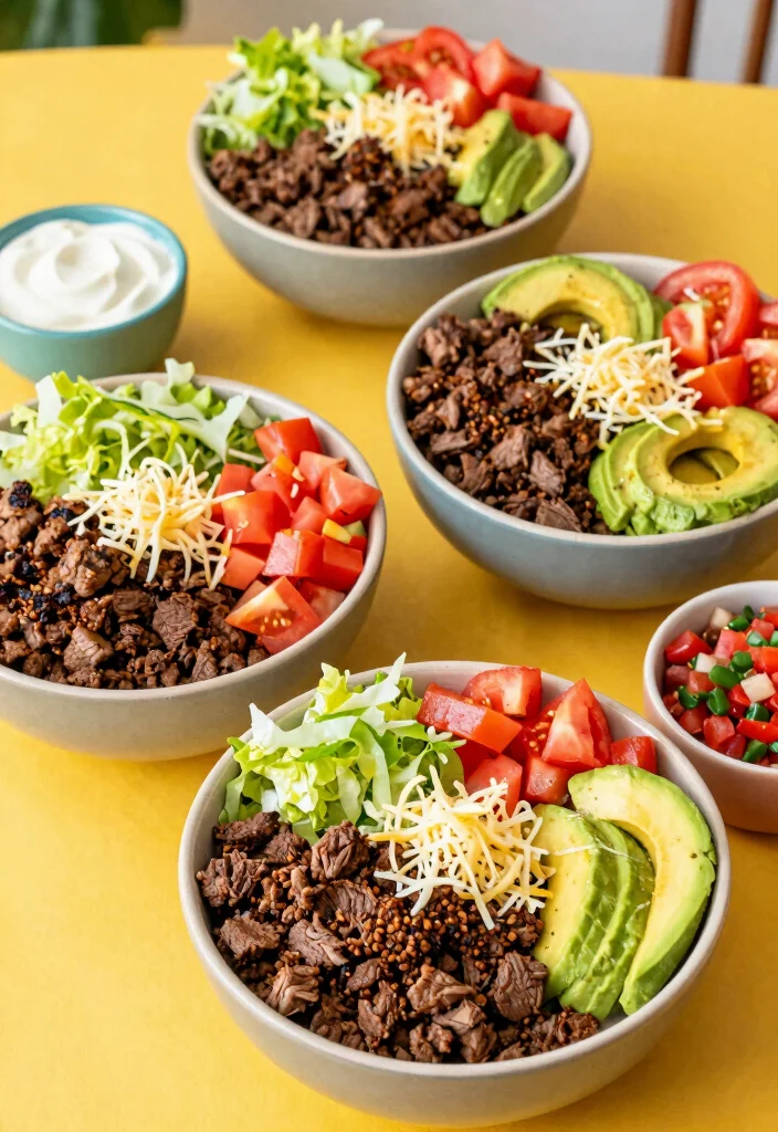 10 Simple Keto Recipes for Easy Low Carb Cooking 4. Keto Taco Bowls 0