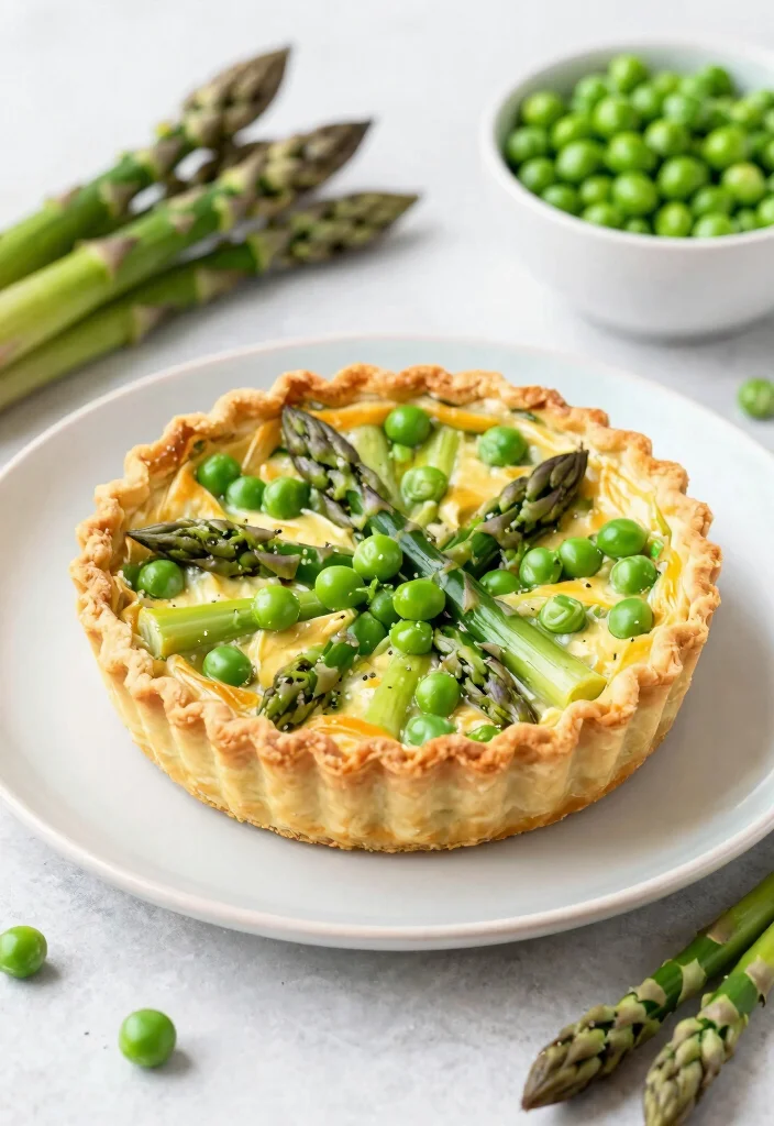 10 Vegan Quiche Recipes for Savory Plant Based Brunch 7. Asparagus and Pea Quiche 0