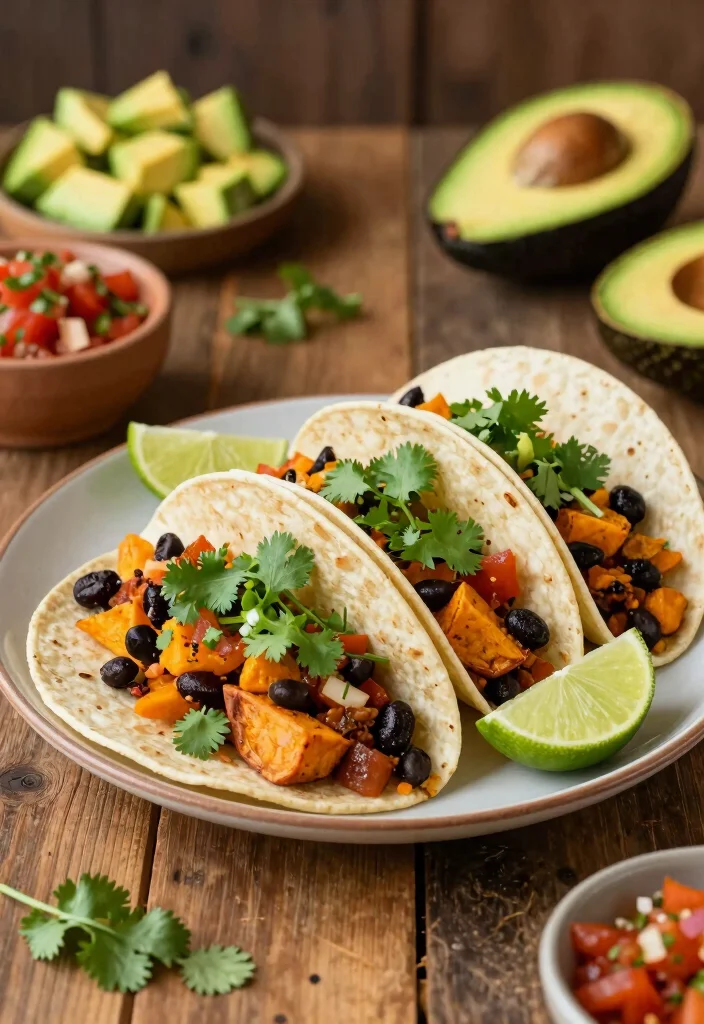 12 Comfort Dinner Recipes for Cozy Family Nights 12. Sweet Potato and Black Bean Tacos 0