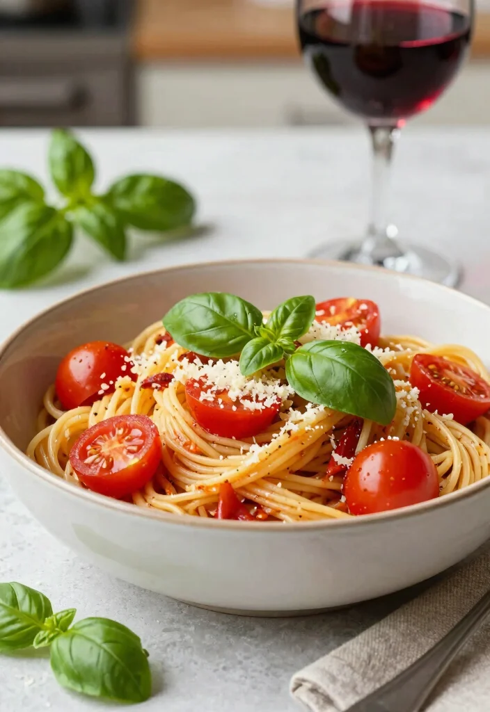 12 Comfort Dinner Recipes for Cozy Family Nights 3. Tomato Basil Pasta 0