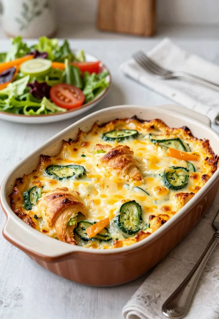 12 Crescent Roll Dinner Recipes for Easy Baked Meals 6. Veggie and Cheese Crescent Roll Casserole 0