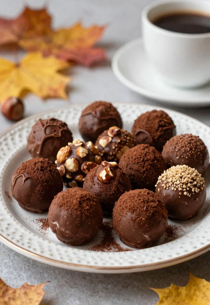 12 Fall Dessert Recipes for Cozy Seasonal Sweet Treats 10. Hazelnut Chocolate Truffles 0