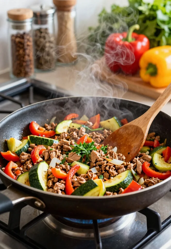 12 Ground Turkey Keto Recipes for Lean Filling Meals 1. Turkey Zucchini Skillet 0