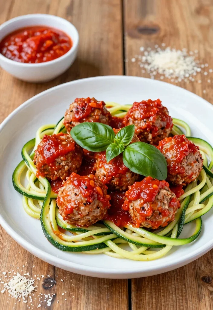 12 Ground Turkey Keto Recipes for Lean Filling Meals 2. Turkey Meatballs with Zucchini Noodles 0