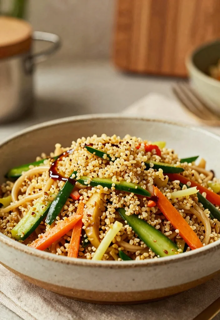 12 Healthy Chinese Recipes with Lighter Classic Flavors 5. Quinoa and Vegetable Chow Mein 0