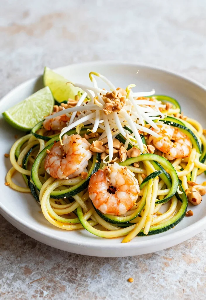 12 Healthy Chinese Recipes with Lighter Classic Flavors 7. Zucchini Noodle Pad Thai 0