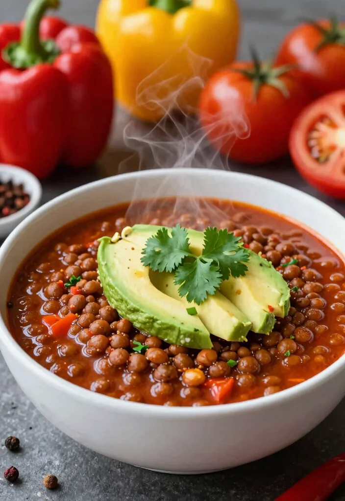 12 Healthy Instant Pot Recipes for Fast Nutritious Meals 3. Spicy Lentil Chili 0