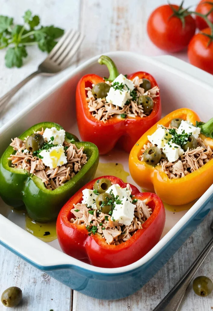 12 Keto Mediterranean Recipes for Fresh Healthy Fats 2. Mediterranean Stuffed Bell Peppers 0