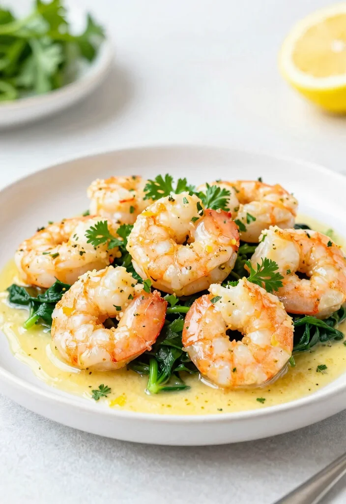 12 Low Carb Dinner Recipes for Light Filling Meals 4. Lemon Garlic Butter Shrimp 0