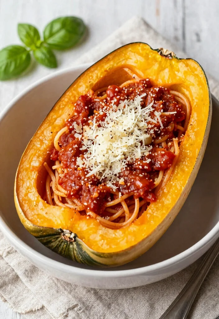 12 Low Carb Dinner Recipes for Light Filling Meals 9. Spaghetti Squash with Marinara 0