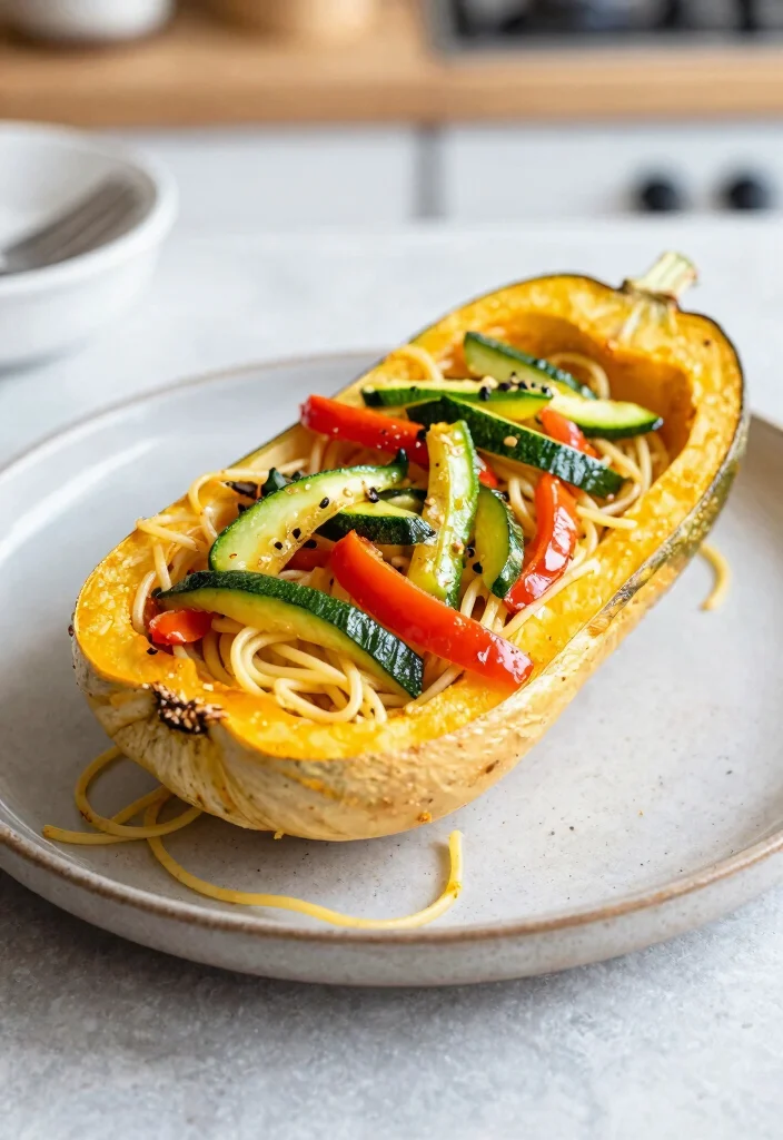 12 Pregnancy Dinner Recipes with Gentle Nutritious Ingredients 11. Spaghetti Squash Primavera 0