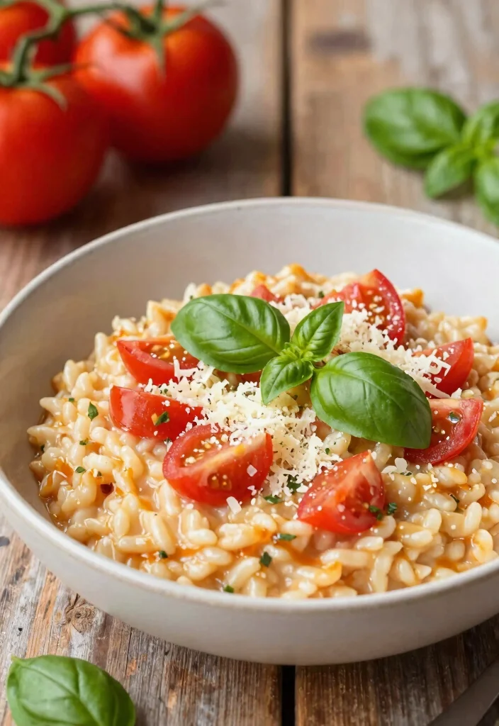 12 Pregnancy Dinner Recipes with Gentle Nutritious Ingredients 12. Tomato and Basil Risotto 0