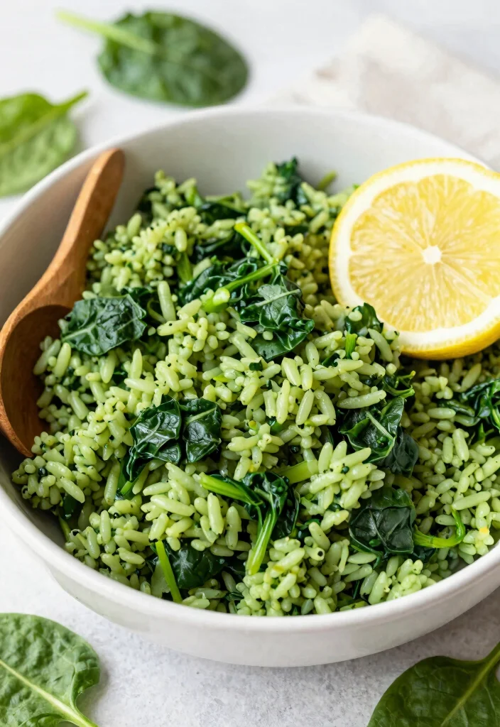 12 Rice Dinner Side Dish Recipes for Everyday Meals 11. Spinach Rice 0