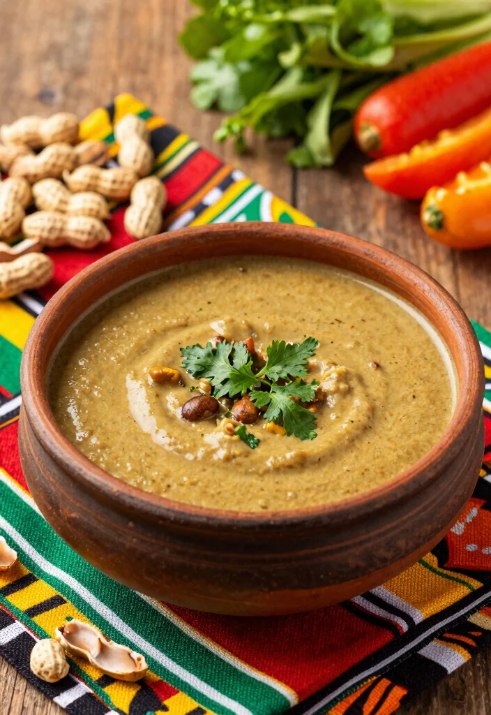 12 Vegan African Recipes with Bold Traditional Flavors 7. Ghanaian Groundnut Soup 0