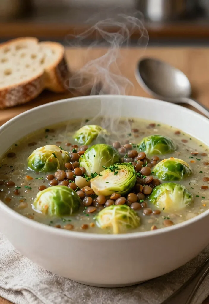 12 Vegan Brussels Sprout Recipes for Crispy Flavorful Meals 12. Brussels Sprouts and Lentil Soup 0