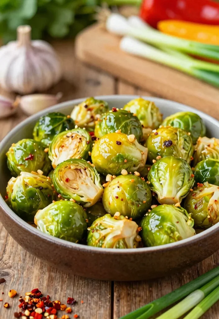 12 Vegan Brussels Sprout Recipes for Crispy Flavorful Meals 2. Spicy Garlic Brussels Sprouts Stir Fry 0