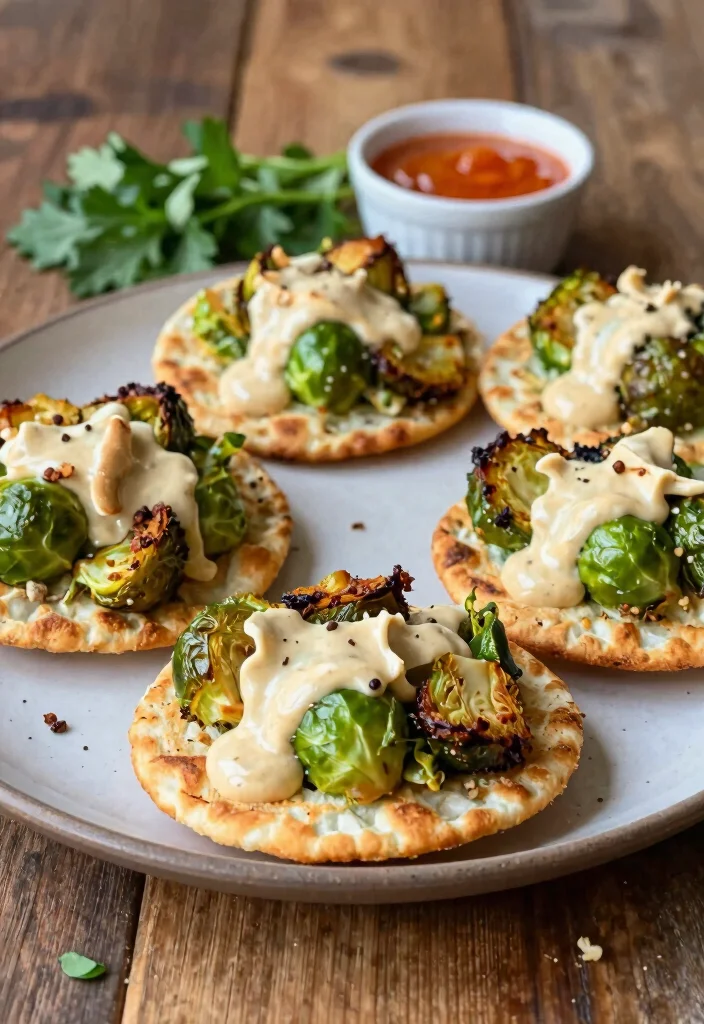 12 Vegan Brussels Sprout Recipes for Crispy Flavorful Meals 4. Brussels Sprouts Flatbreads with Vegan Cashew Cream 0