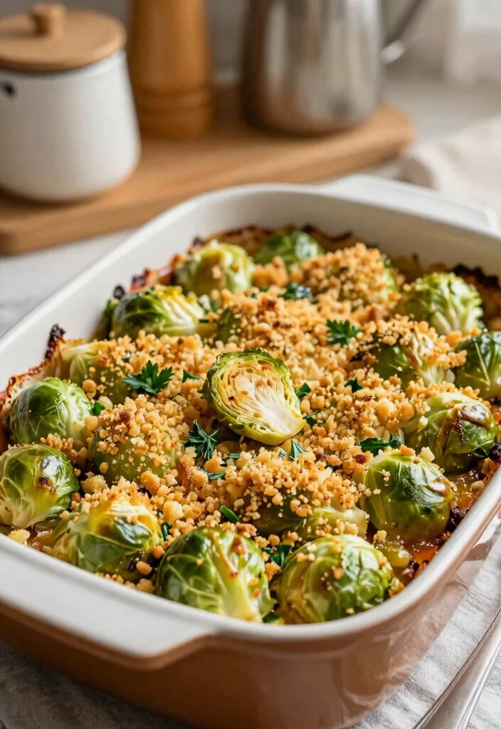 12 Vegan Brussels Sprout Recipes for Crispy Flavorful Meals 8. Brussels Sprouts Gratin with Vegan Cheese 0