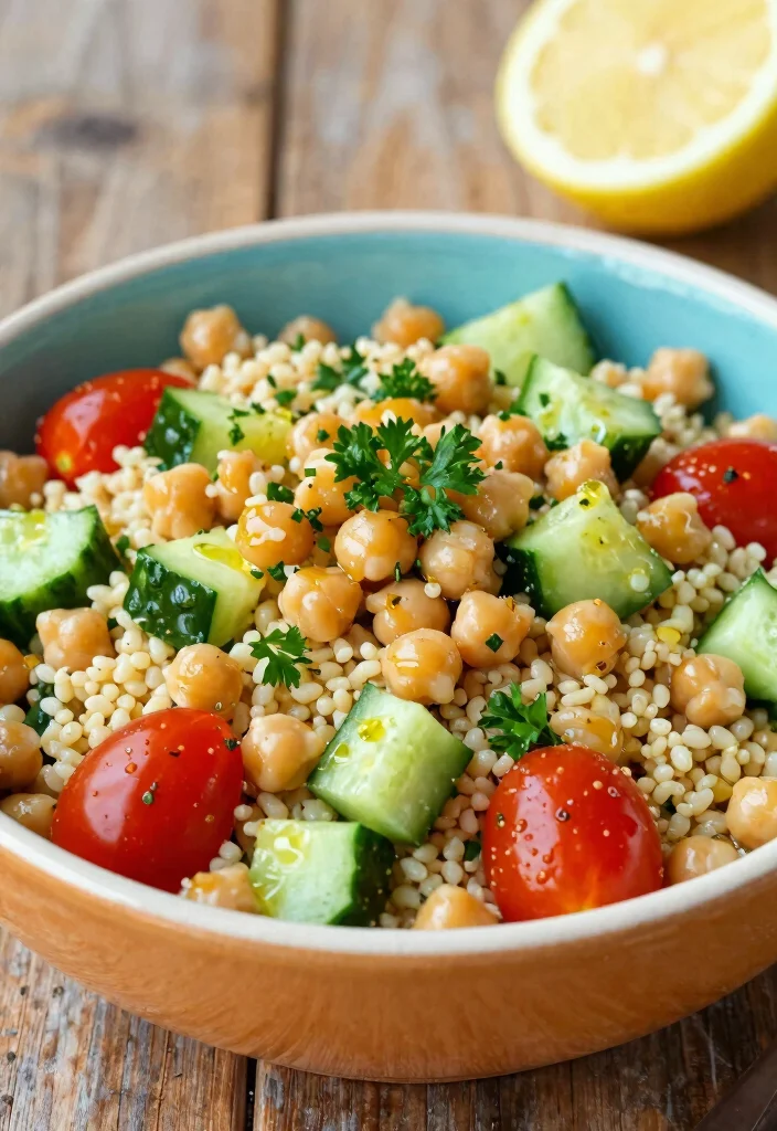 12 Vegan Couscous Recipes for Light Mediterranean Meals 1. Mediterranean Chickpea Couscous Salad 0