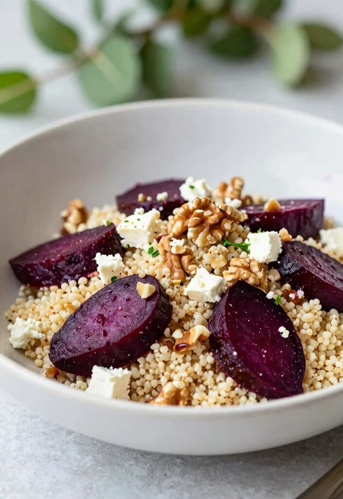 12 Vegan Couscous Recipes for Light Mediterranean Meals 12. Couscous and Roasted Beet Salad 0