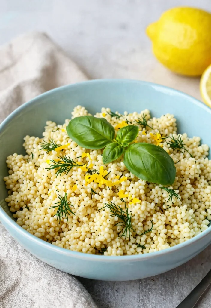 12 Vegan Couscous Recipes for Light Mediterranean Meals 2. Zesty Lemon Herb Couscous 0