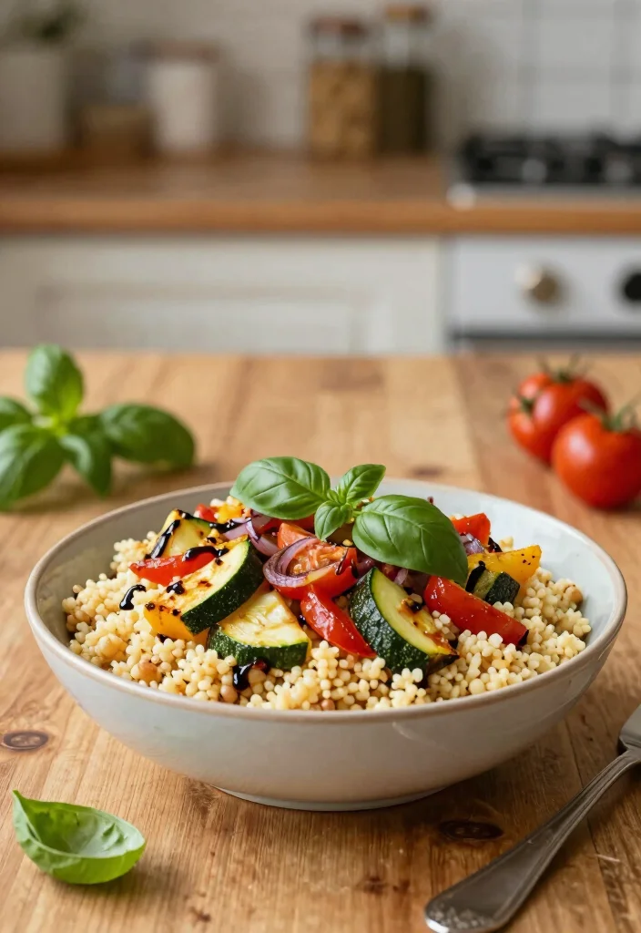 12 Vegan Couscous Recipes for Light Mediterranean Meals 3. Roasted Vegetable Couscous Bowl 0