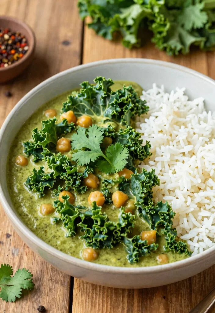 12 Vegan Kale Recipes for Easy Nutrient Rich Dishes 5. Kale and Chickpea Curry 0