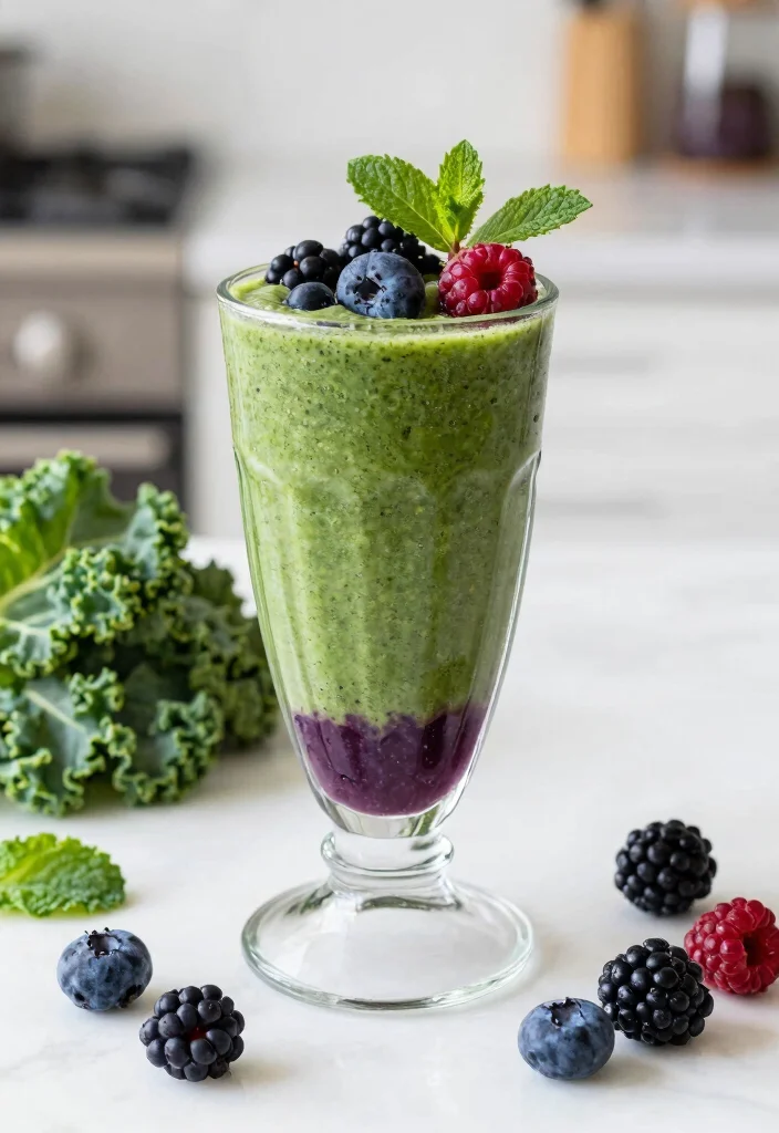 12 Vegan Kale Recipes for Easy Nutrient Rich Dishes 8. Kale and Berry Smoothie 0