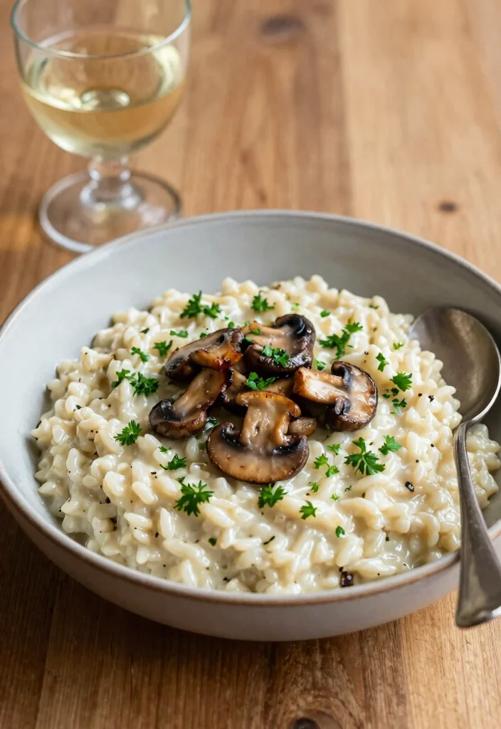 12 Vegan Oyster Mushroom Recipes with Meaty Texture 2. Creamy Mushroom Risotto 0