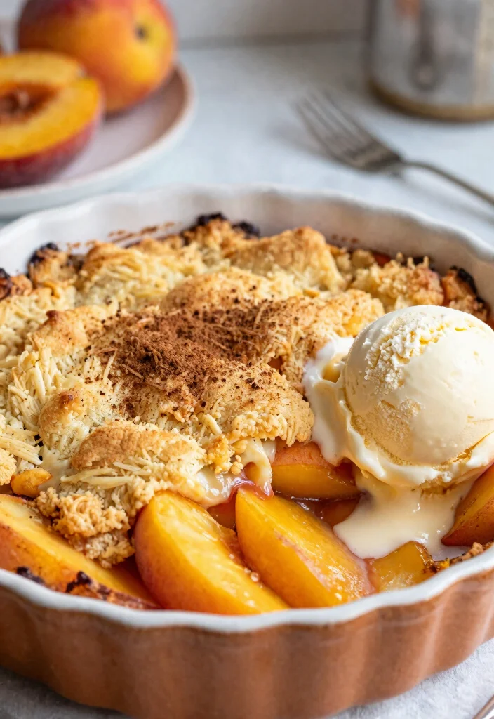 12 Vegan Soul Food Recipes with Comforting Plant Based Flavor 11. Vegan Peach Cobbler 0