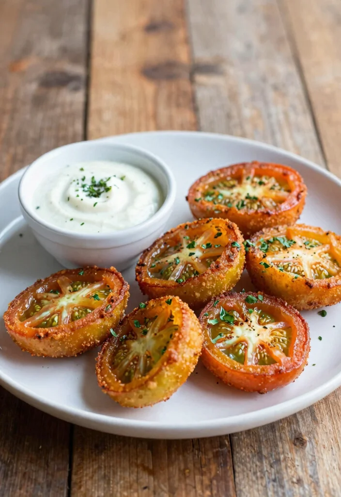 12 Vegan Soul Food Recipes with Comforting Plant Based Flavor 6. Vegan Fried Green Tomatoes 0