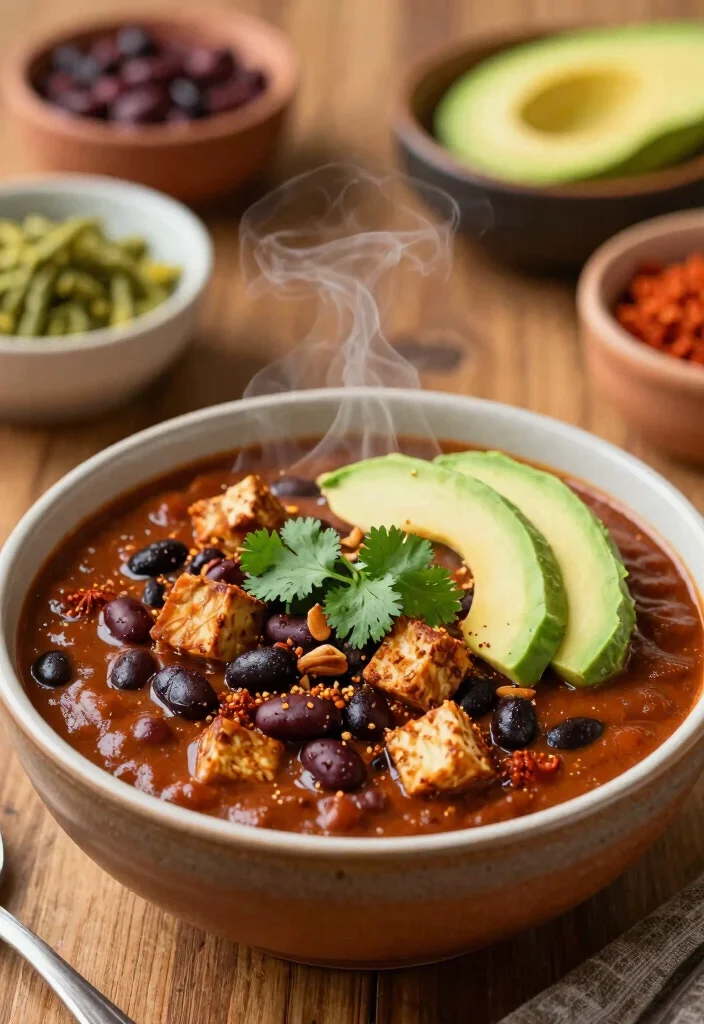 12 Vegan Tempeh Recipes for Hearty Protein Packed Meals 10. Tempeh and Black Bean Chili 0
